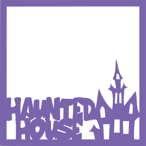 Haunted House - Scrapbook Page Overlay