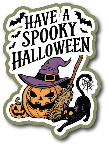 Have a Spooky Halloween - Scrapbook Page Title Die Cut