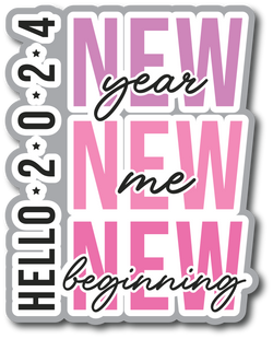 Hello 2024 - Scrapbook Page Title Sticker