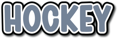 Hockey - Scrapbook Page Title Sticker