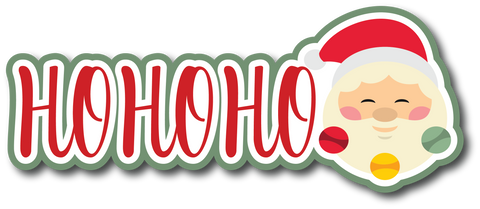 Ho Ho Ho - Scrapbook Page Title Sticker