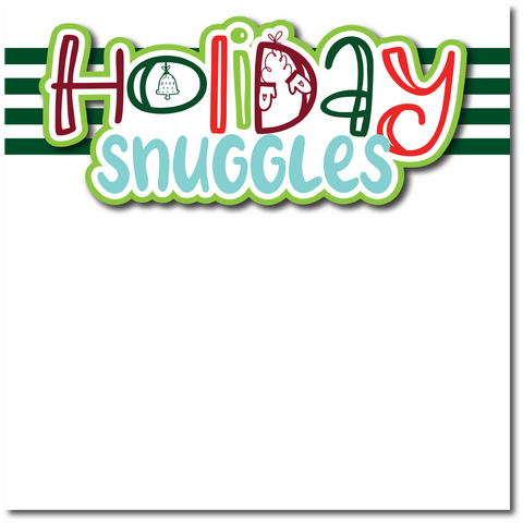 Holiday Snuggles  - Printed Premade Scrapbook Page 12x12 Layout
