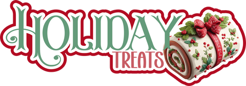 Holiday Treats - Scrapbook Page Title Sticker