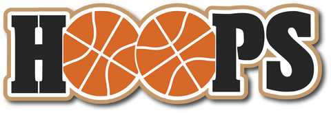 Hoops - Scrapbook Page Title Sticker