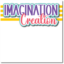 Imagination Creation - Printed Premade Scrapbook Page 12x12 Layout