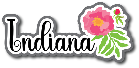 Indiana - Scrapbook Page Title Die Cut