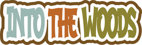 Into the Woods - Scrapbook Page Title Sticker