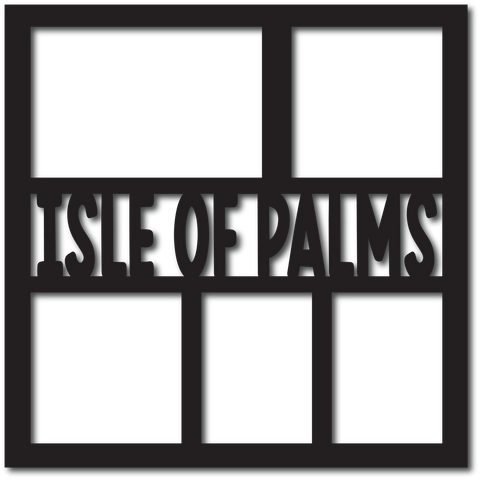 Isle of Palms - 5 Frames - Scrapbook Overlay - Digital Cut File - SVG - INSTANT DOWNLOAD