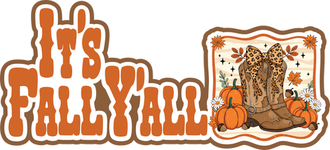 It's Fall Y'all - Scrapbook Page Title Sticker