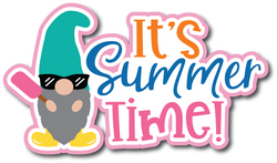 It's Summer Time! - Scrapbook Page Title Die Cut