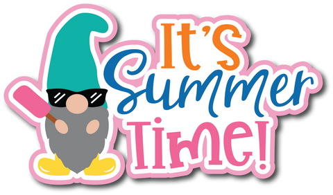 It's Summer Time! - Scrapbook Page Title Die Cut