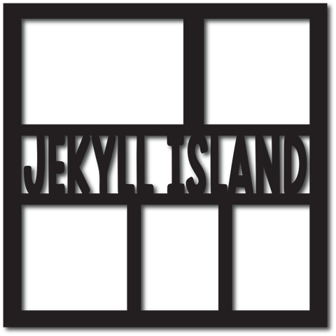 Jekyll Island - 5 Frames - Scrapbook Overlay - Digital Cut File - SVG - INSTANT DOWNLOAD