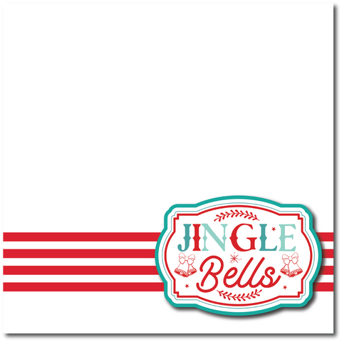 Jingle Bells - Printed Premade Scrapbook Page 12x12 Layout