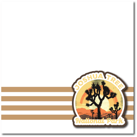 Joshua Tree National Park - Printed Premade Scrapbook Page 12x12 Layout