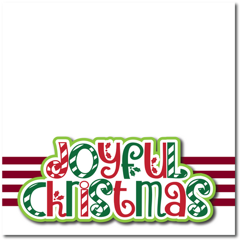Joyful Christmas - Printed Premade Scrapbook Page 12x12 Layout