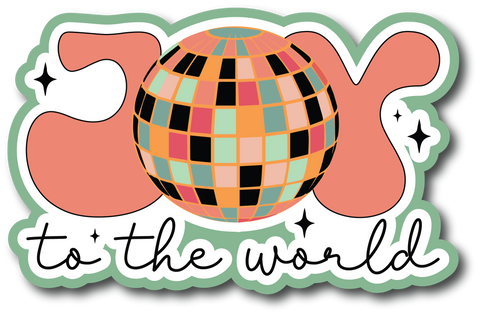Joy to the World - Scrapbook Page Title Die Cut