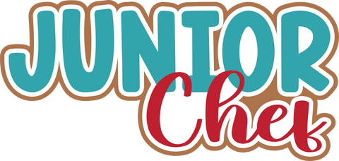Junior Chef - Scrapbook Page Title Sticker