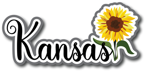 Kansas - Scrapbook Page Title Die Cut