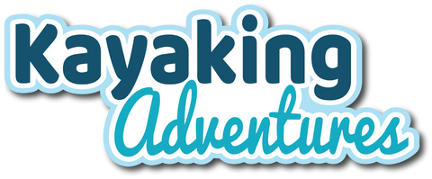 Kayaking Adventures - Scrapbook Page Title Die Cut