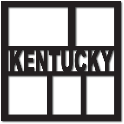 Kentucky - 5 Frames- Scrapbook Overlay - Digital Cut File - SVG - INSTANT DOWNLOAD