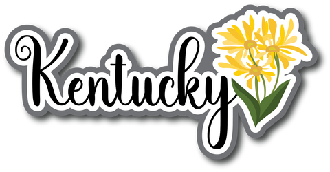 Kentucky - Scrapbook Page Title Die Cut