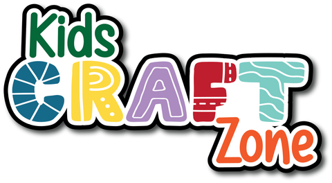 Kids Craft Zone - Scrapbook Page Title Die Cut