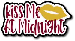 Kiss Me At Midnight - Scrapbook Page Title Die Cut