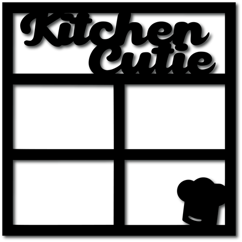 Kitchen Cutie - 4 Frames - Scrapbook Overlay - Digital Cut File - SVG - INSTANT DOWNLOAD