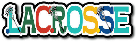 Lacrosse - Scrapbook Page Title Sticker