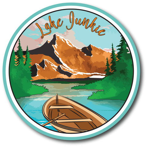 Lake Junkie - Scrapbook Page Title Sticker
