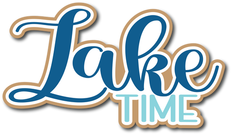 Lake Time - Scrapbook Page Title Sticker