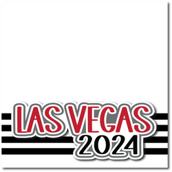 Las Vegas 2024 - Printed Premade Scrapbook Page 12x12 Layout