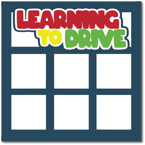 Learning to Drive - Printed Premade Scrapbook Page 12x12 Layout