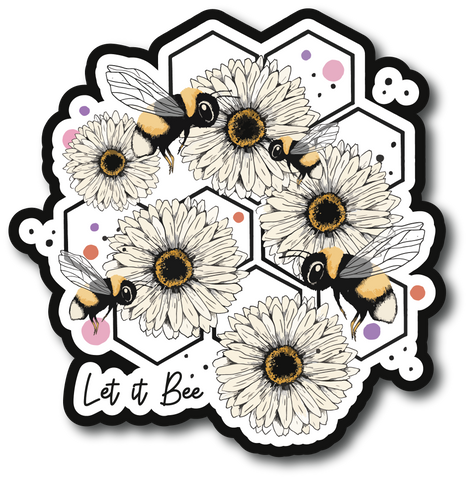 Let It Bee - Scrapbook Page Title Die Cut
