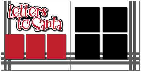 Letters to Santa - Printed Premade Scrapbook (2) Page 12x12 Layout