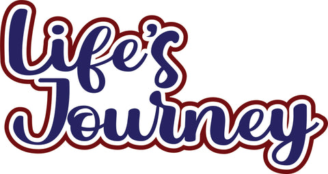 Life's Journey - Scrapbook Page Title Die Cut