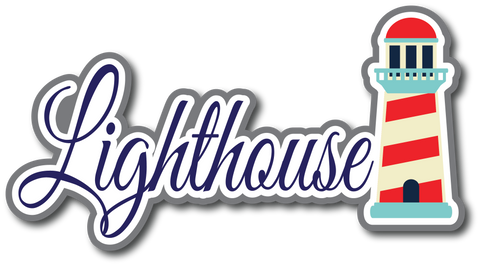 Lighthouse - Scrapbook Page Title Die Cut