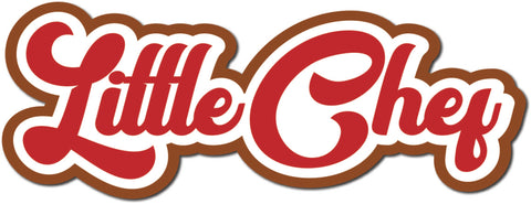 Little Chef - Scrapbook Page Title Die Cut