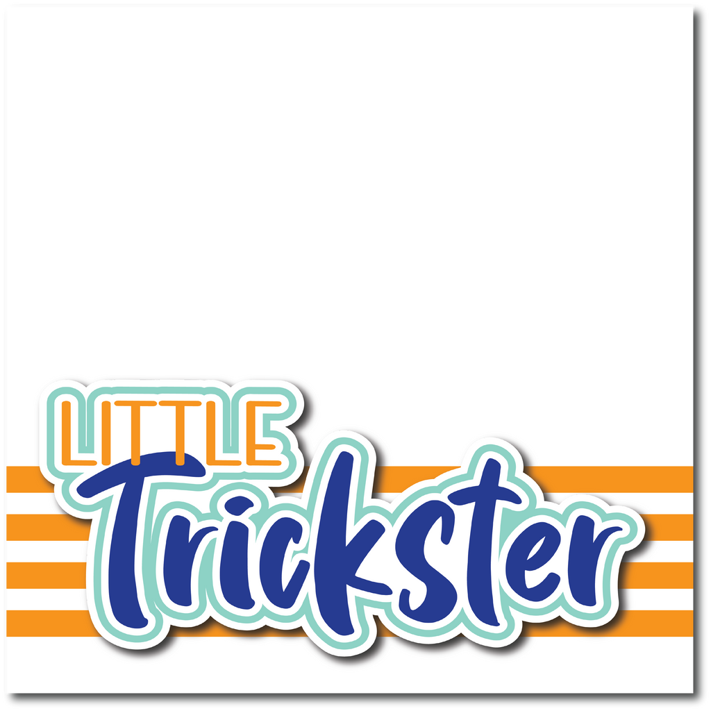 Little Trickster Printed Premade Scrapbook Page 12x12 Layout Autumn Little Trickster Printed Premade Scrapbook Page 12x12 Layout Autumn