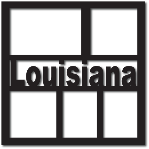 Louisianna - 5 Frames - Scrapbook Overlay - Digital Cut File - SVG - INSTANT DOWNLOAD