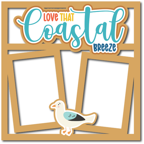 Love That Costal Breeze - Scrapbook Page Layered Overlay Kit