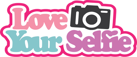 Love Your Selfie - Scrapbook Page Title Sticker