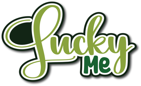 Lucky Me - Scrapbook Page Title Sticker
