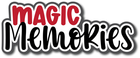 Magic Memories - Scrapbook Page Title Die Cut