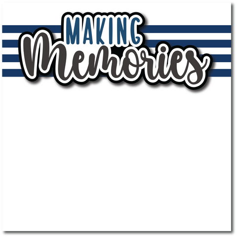 Making Memories - Printed Premade Scrapbook Page 12x12 Layout