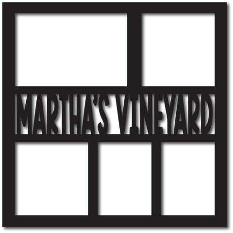 Martha's Vineyard - 5 Frames - Scrapbook Overlay - Digital Cut File - SVG - INSTANT DOWNLOAD