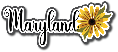 Maryland - Scrapbook Page Title Die Cut