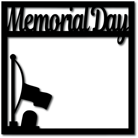 Memorial Day - Scrapbook Overlay - Digital Cut File - SVG - INSTANT DOWNLOAD