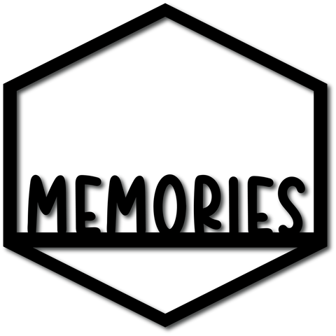 Memories - Scrapbook Overlay - Digital Cut File - SVG - INSTANT DOWNLOAD