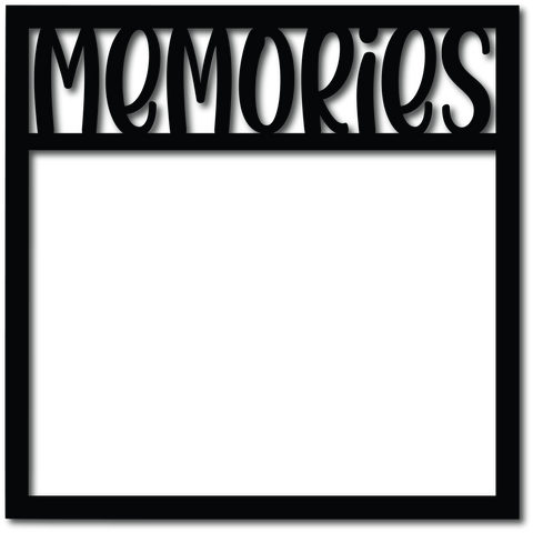 Memories - Scrapbook Overlay - Digital Cut File - SVG - INSTANT DOWNLOAD